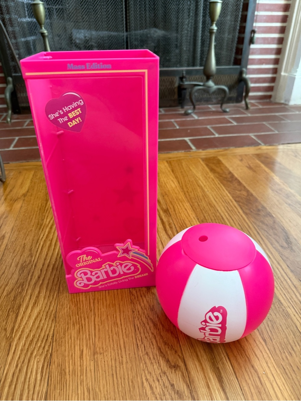 Barbie Movie popcorn bucket and drink beach ball cup